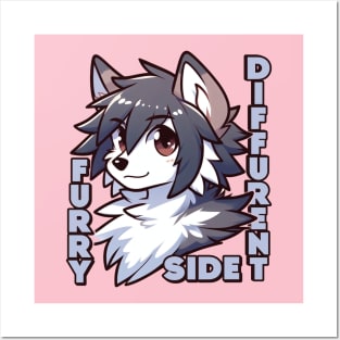 Furry Dif-fur-ent Side Posters and Art